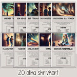 Skrivkort – Skriv en spökhistoria Halloween - bild 2