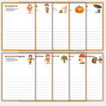 Skrivkort – Tema Höst | Kreativa skrivuppgifter om hösten - bild 2