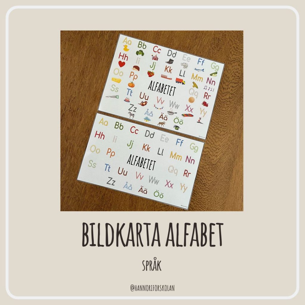 Bildkarta alfabet