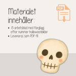 Halloween – Färglägg efter nummer – 15 sidor - bild 3