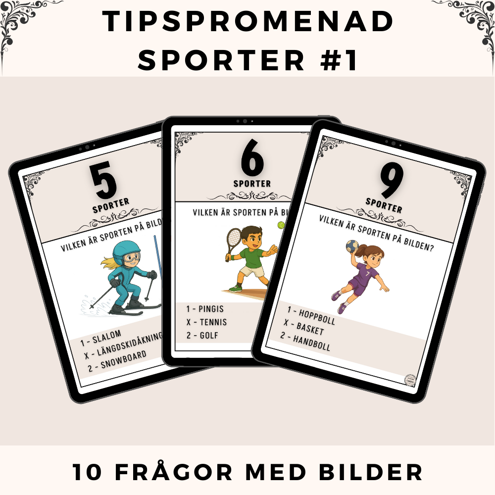 Tipspromenad - Sporter #1