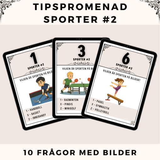 Tipspromenad - Sporter #2