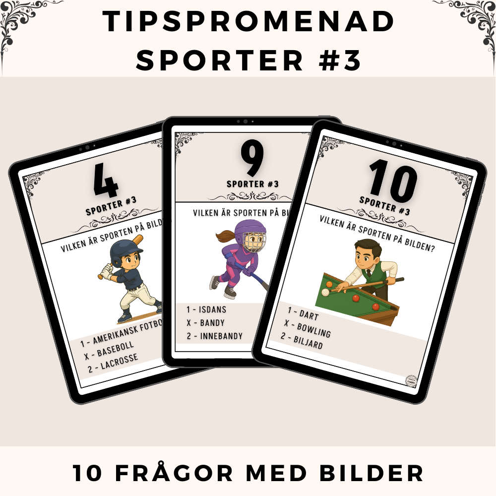 Tipspromenad - Sporter #3