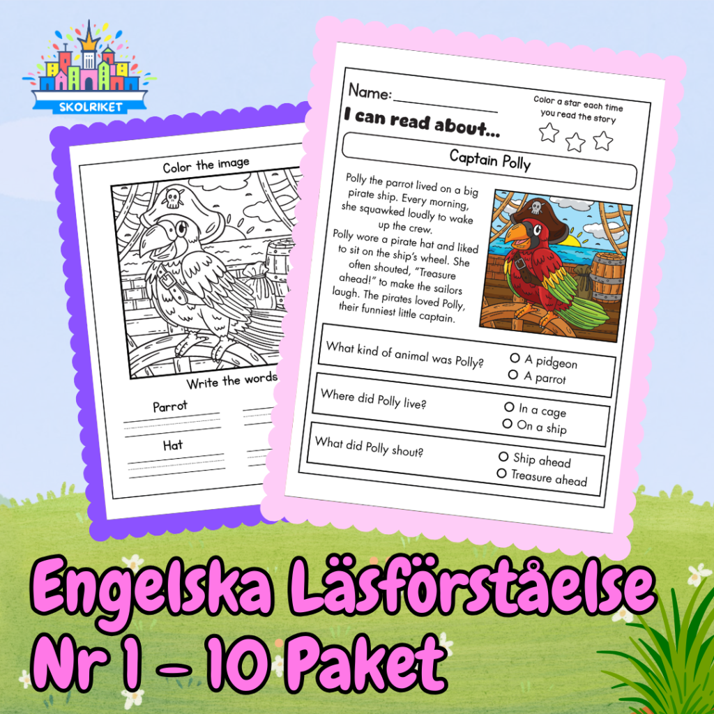 Engelska Läsförståelse Nr 1 – 10