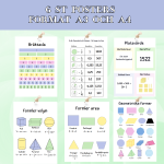 6 st posters matematik - bild 1