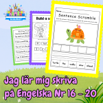 Jag lär mig skriva på Engelska Paket Nr 16 – 20 - bild 1