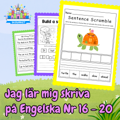 Jag lär mig skriva på Engelska Paket Nr 16 - 20