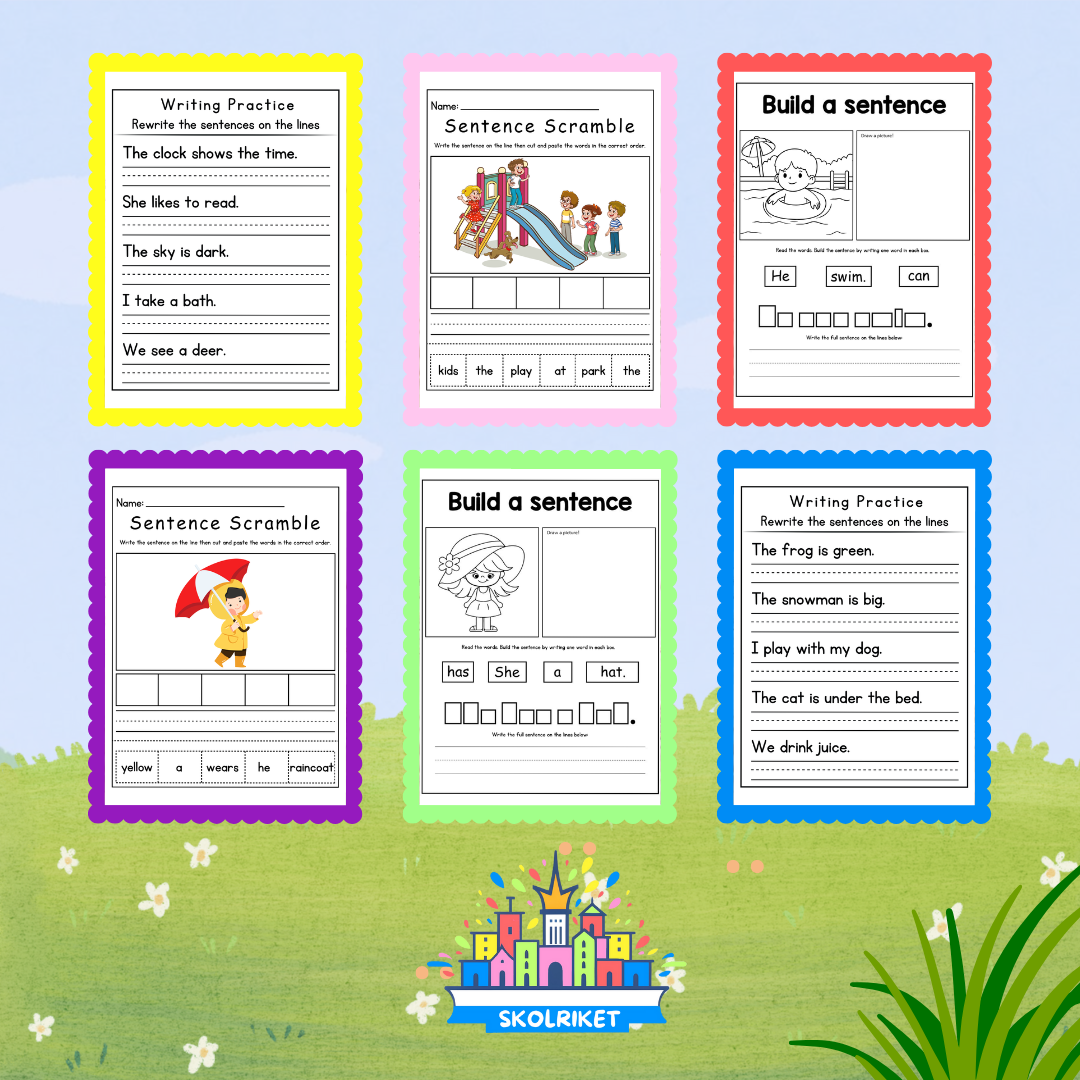 Jag lär mig skriva på Engelska Paket Nr 16 - 20