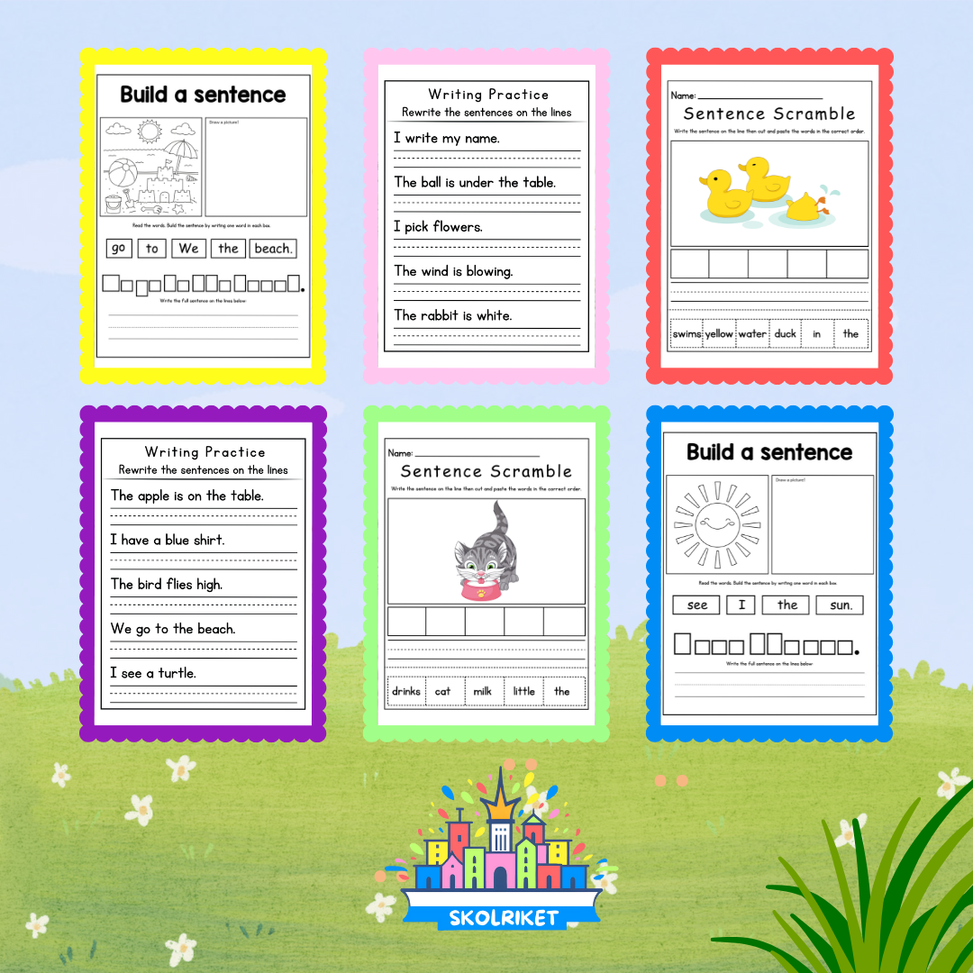 Jag lär mig skriva på Engelska Paket Nr 16 - 20