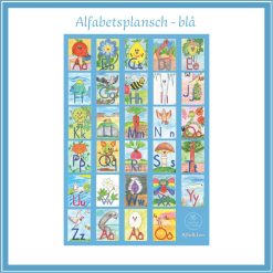 Alfabetsplansch A3 - blå