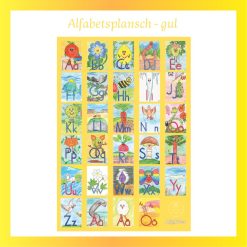 Alfabetsplansch A3 - gul
