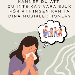 kvinna snyter sig
