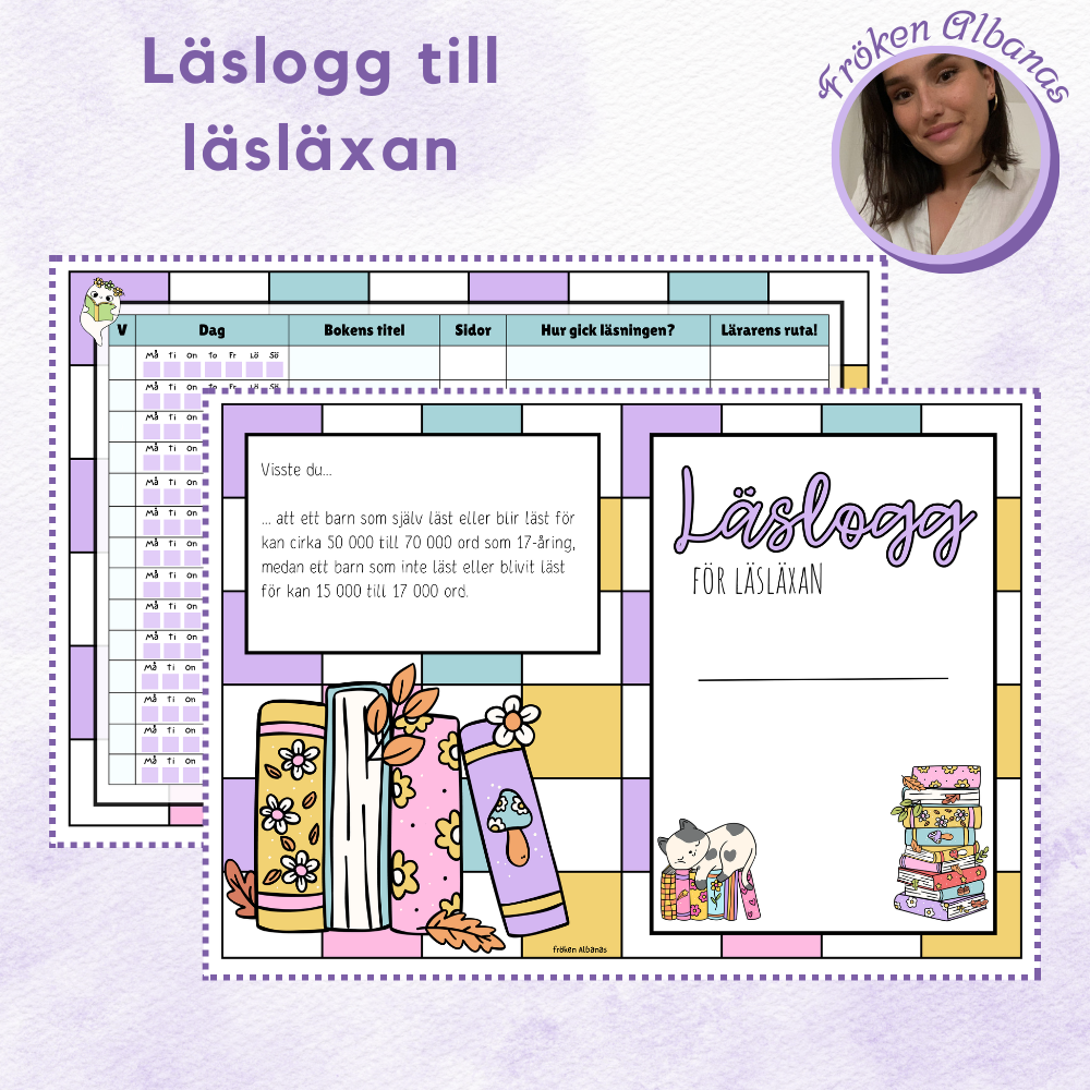 Läslogg för läsläxan