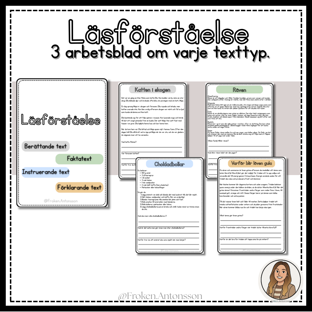 Läsförståelse - olika texttyper