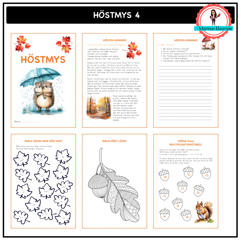 Höstmys åk 4