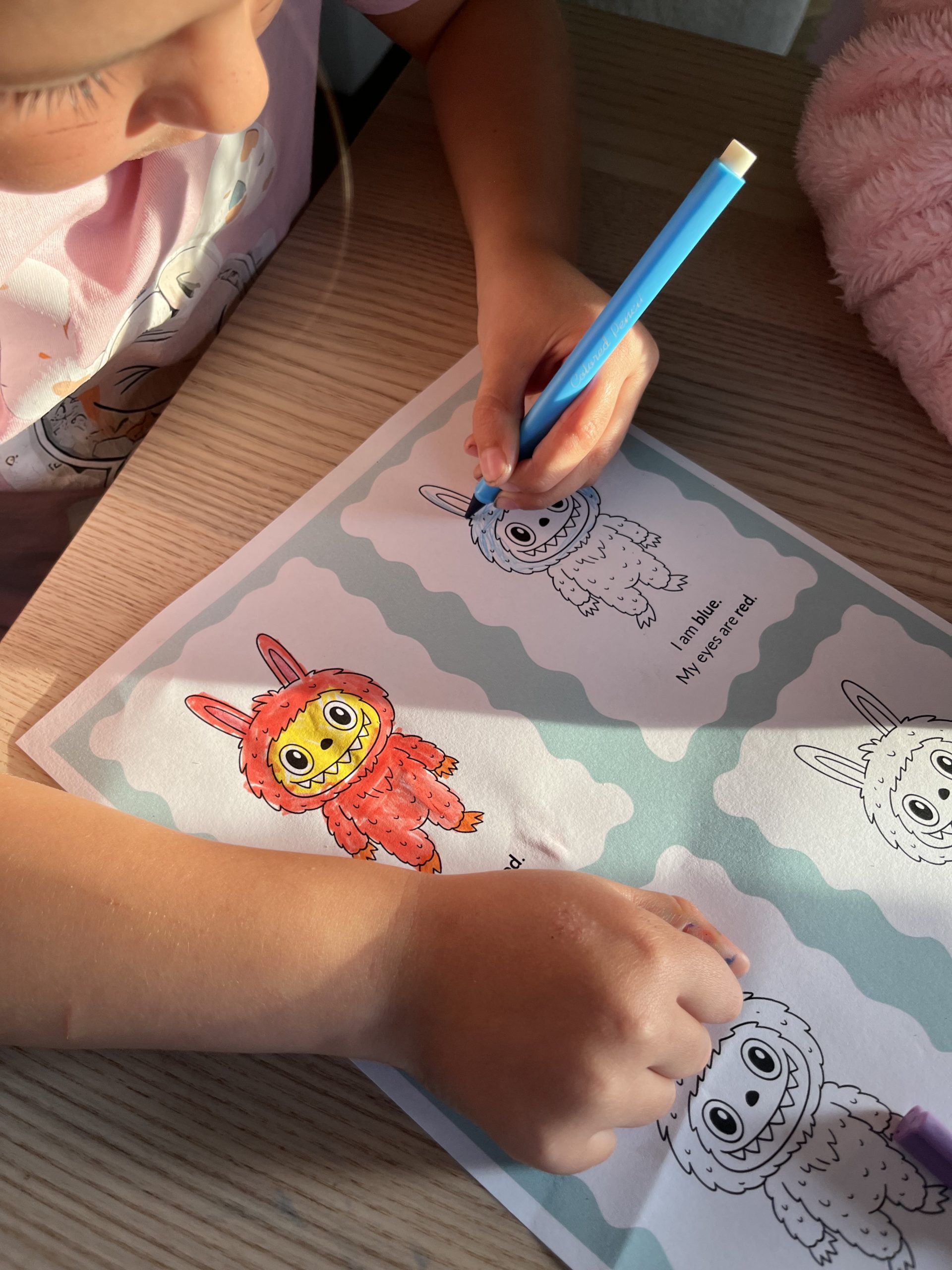 Color the Monsters – Ett roligt engelskmaterial för åk 1! ✨