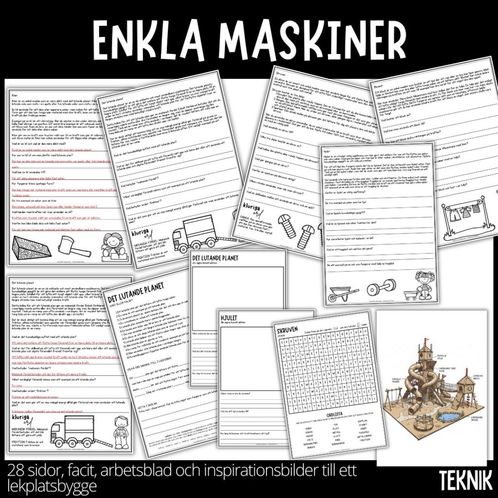 Enkla maskiner, 28 sidor