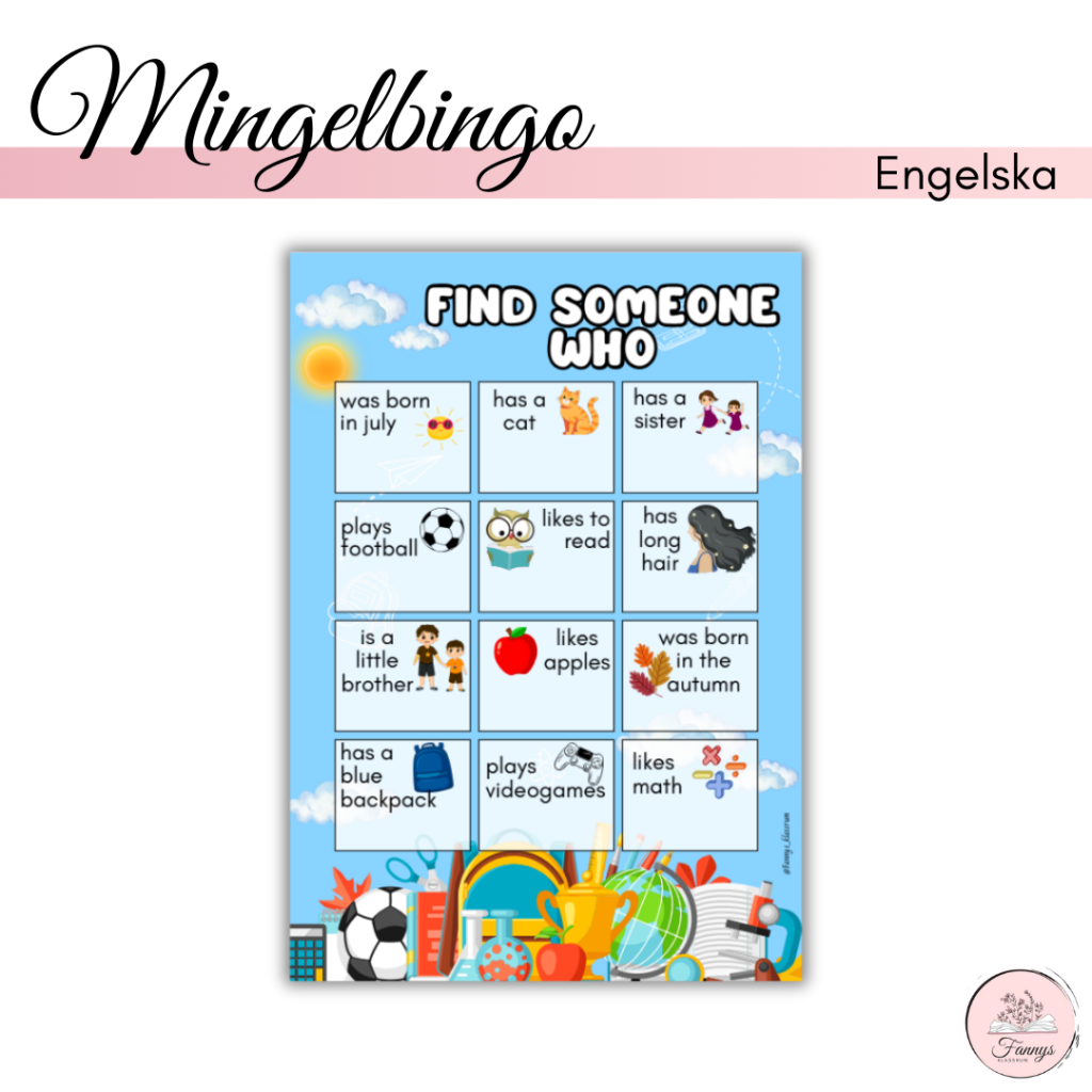 Mingelbingo engelska