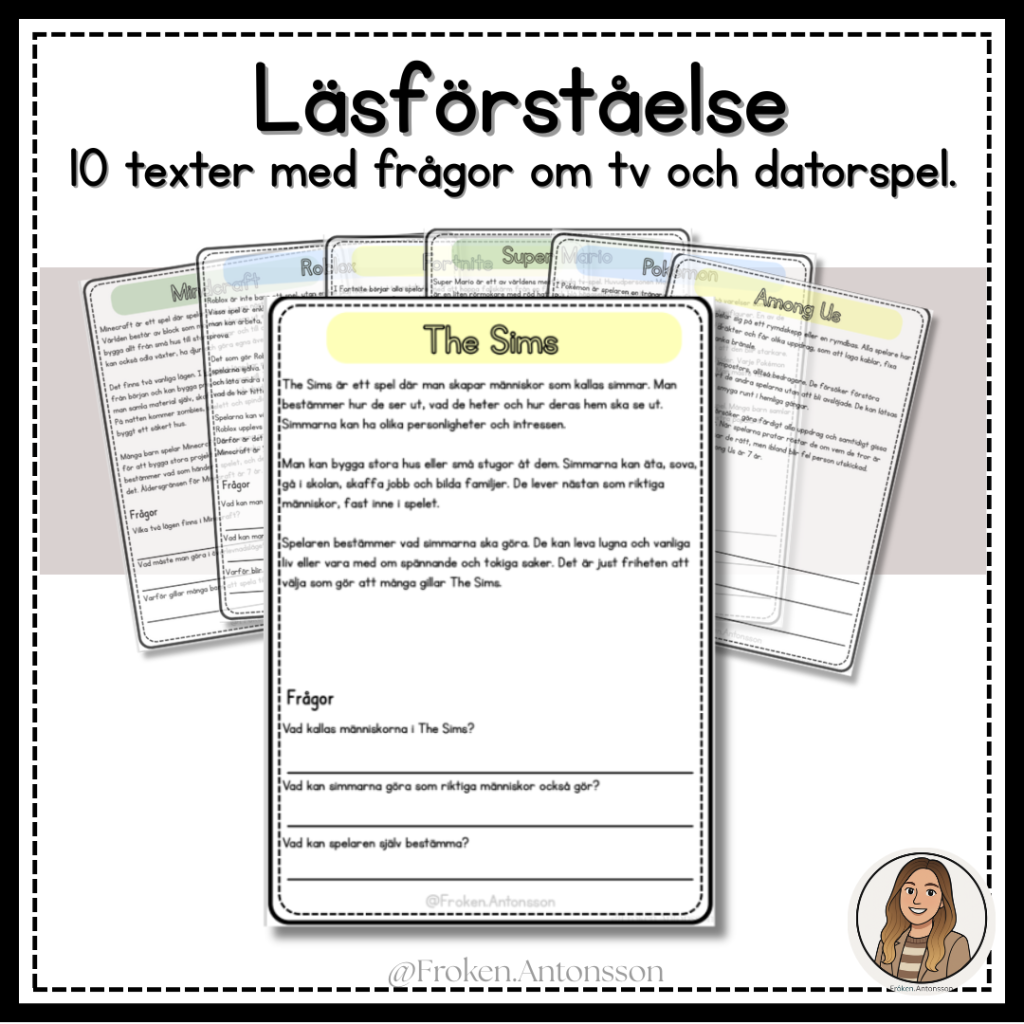 Läsförståelse – tv och datorspel