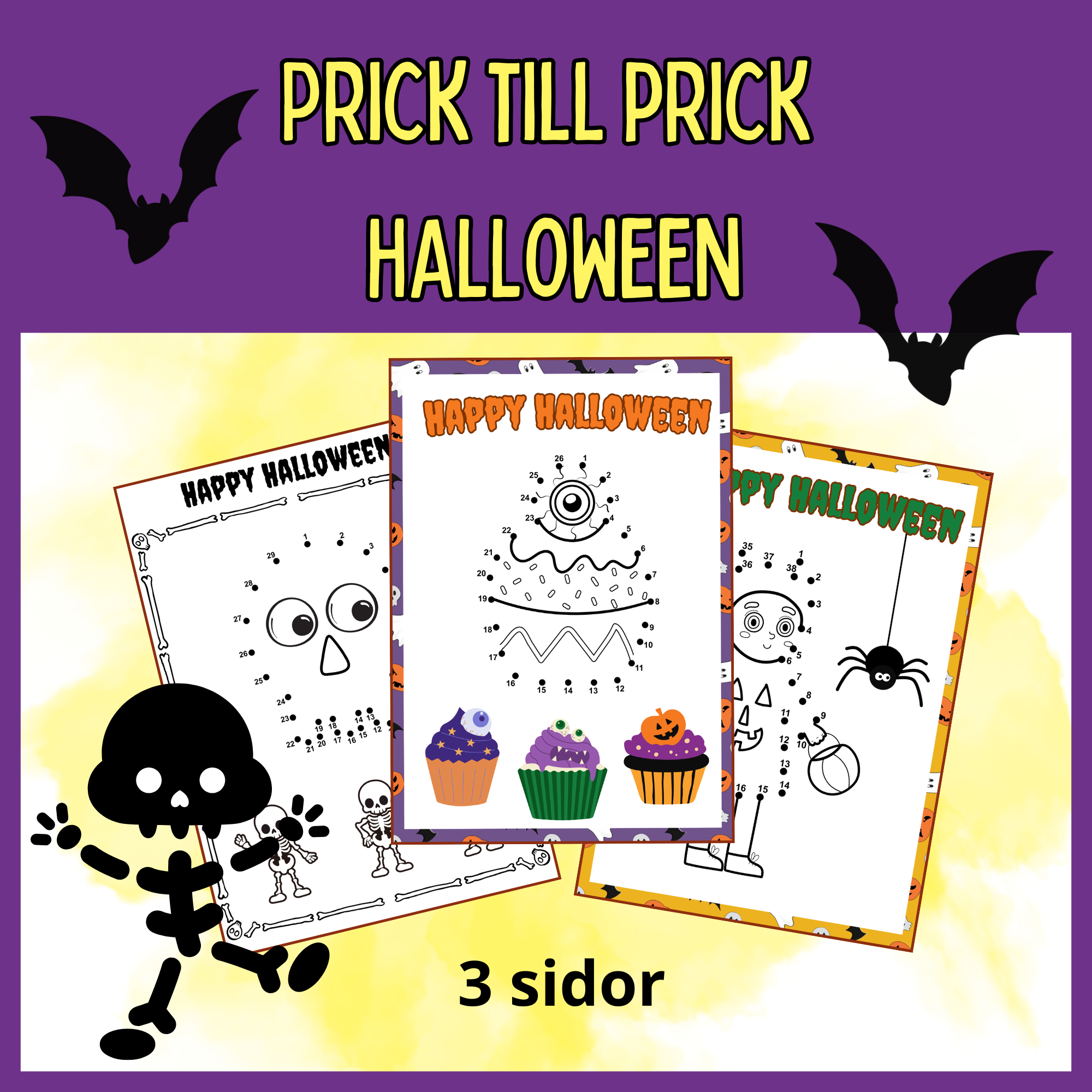 Rolig Halloween-aktivitet – prick till prick!