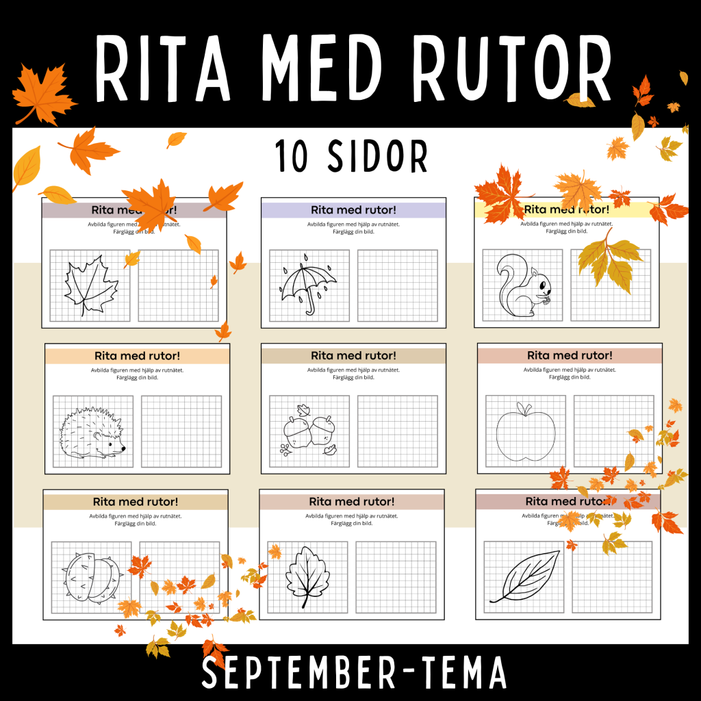 Rita med rutor, september-tema