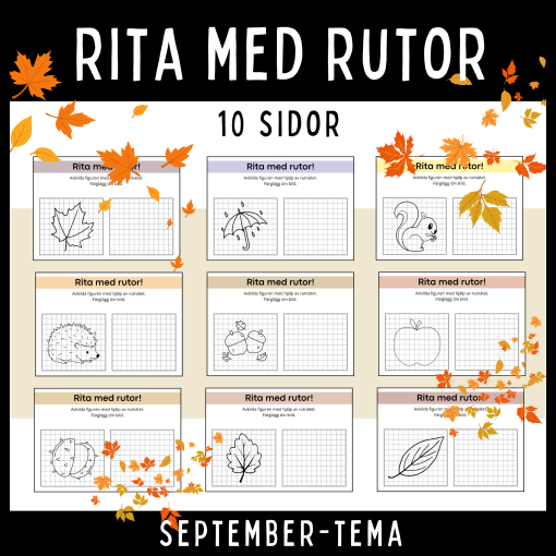 Rita med rutor, september-tema