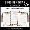 Bygg enkla meningar om halloween med 5 ord