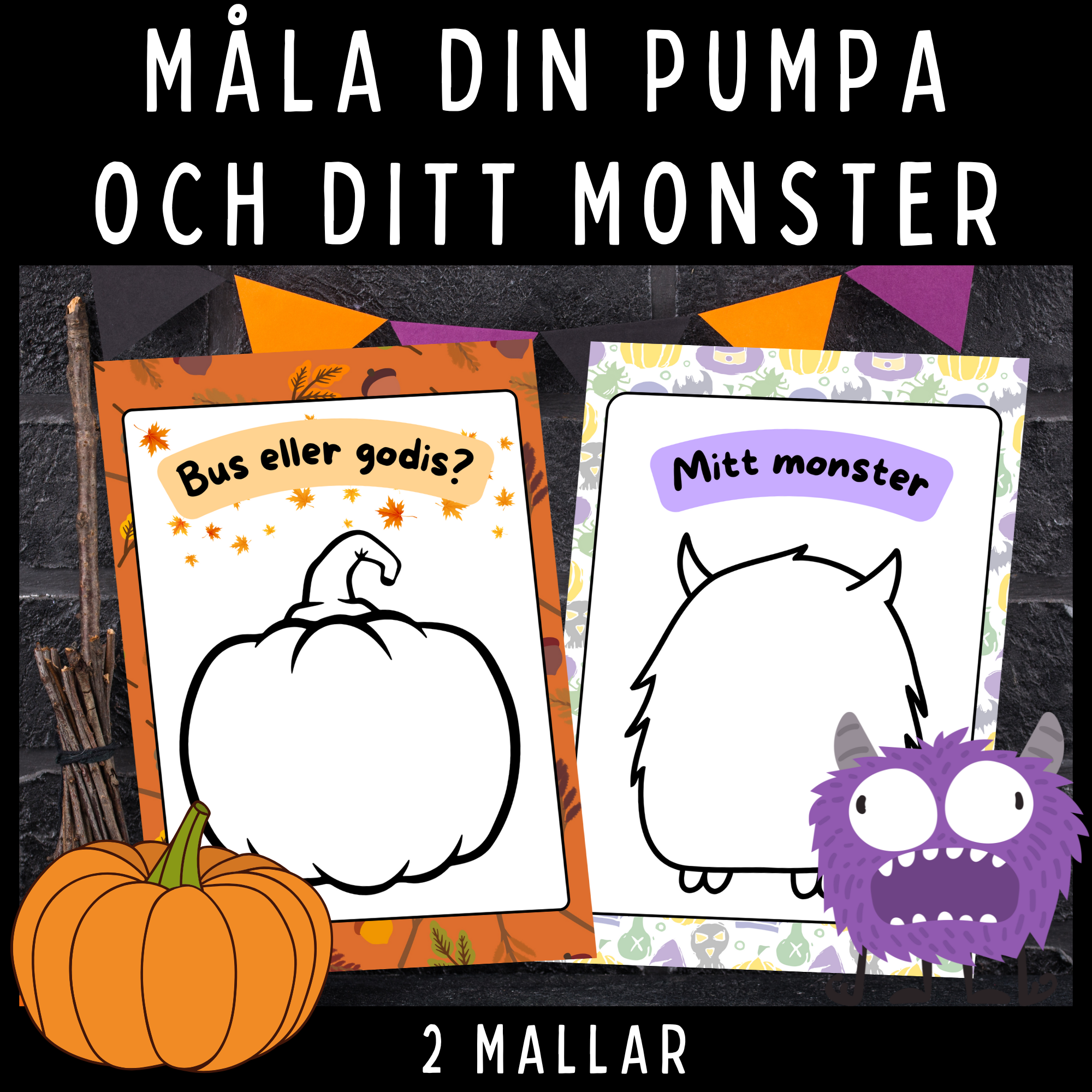 Måla din pumpa och ditt monster