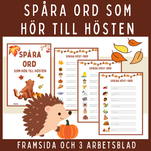 Spåra ord som hör till hösten