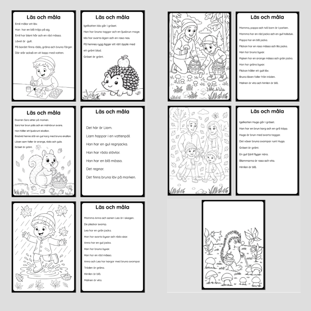 Höst. Läs och måla.