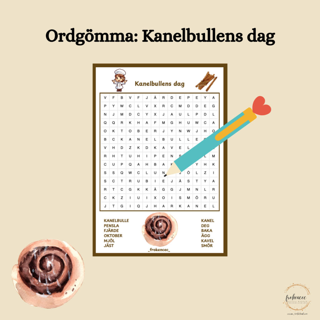 Ordgömma: Kanelbullens dag