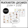 PAKET: Pratkartor leksaker