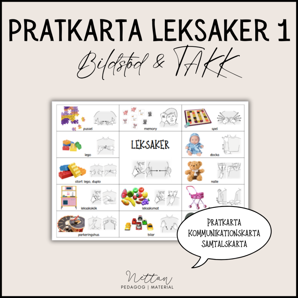 Pratkarta leksaker 1
