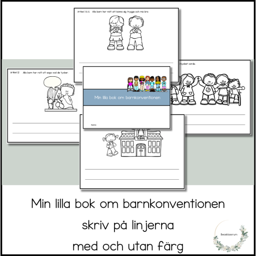 Min lilla bok om barnkonventionen - skriv på linjerna