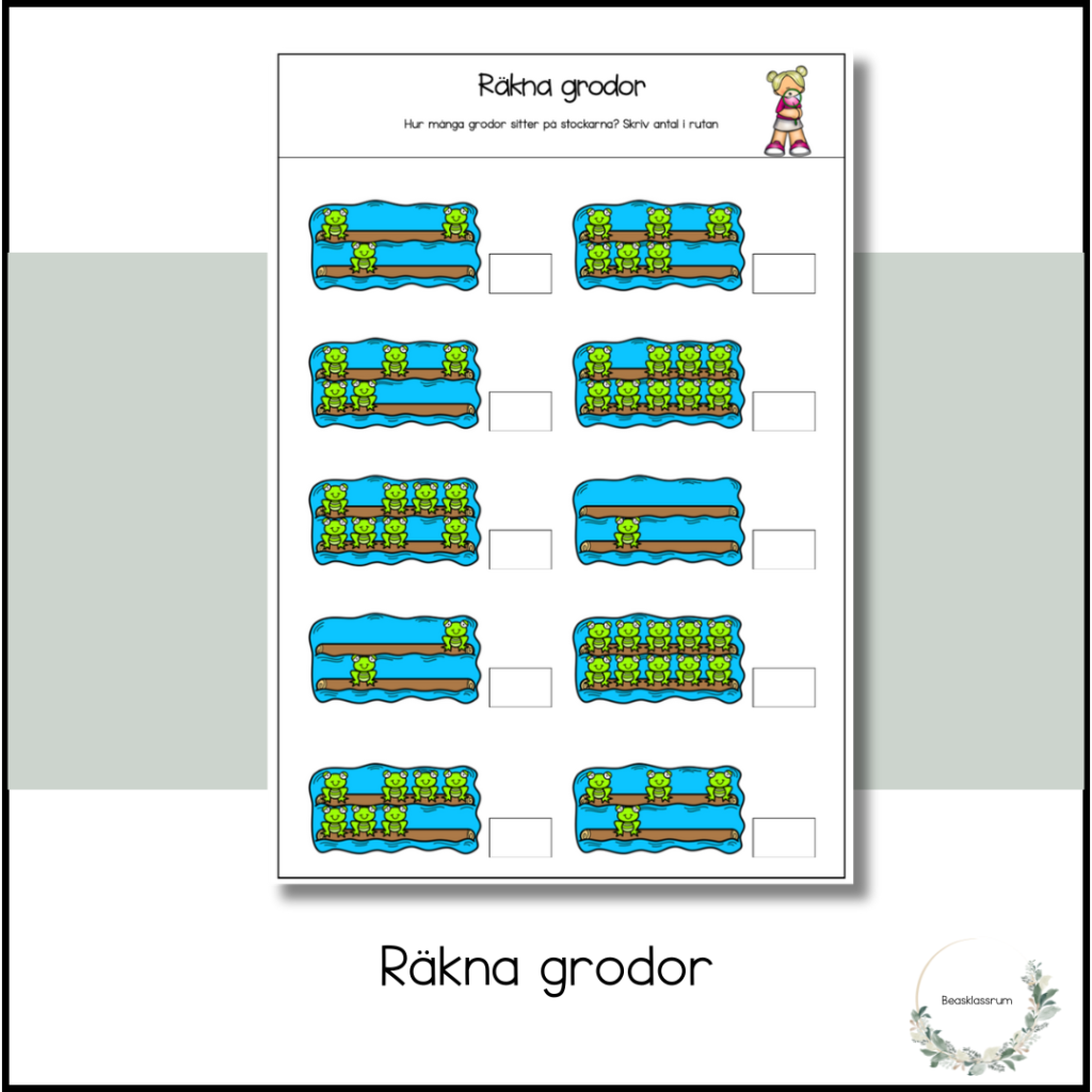 Räkna grodor