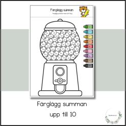 Färglägg summan