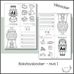 Bokstavsböcker nivå 1 - vikböcker