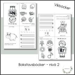 Bokstavsböcker nivå 2 - vikböcker