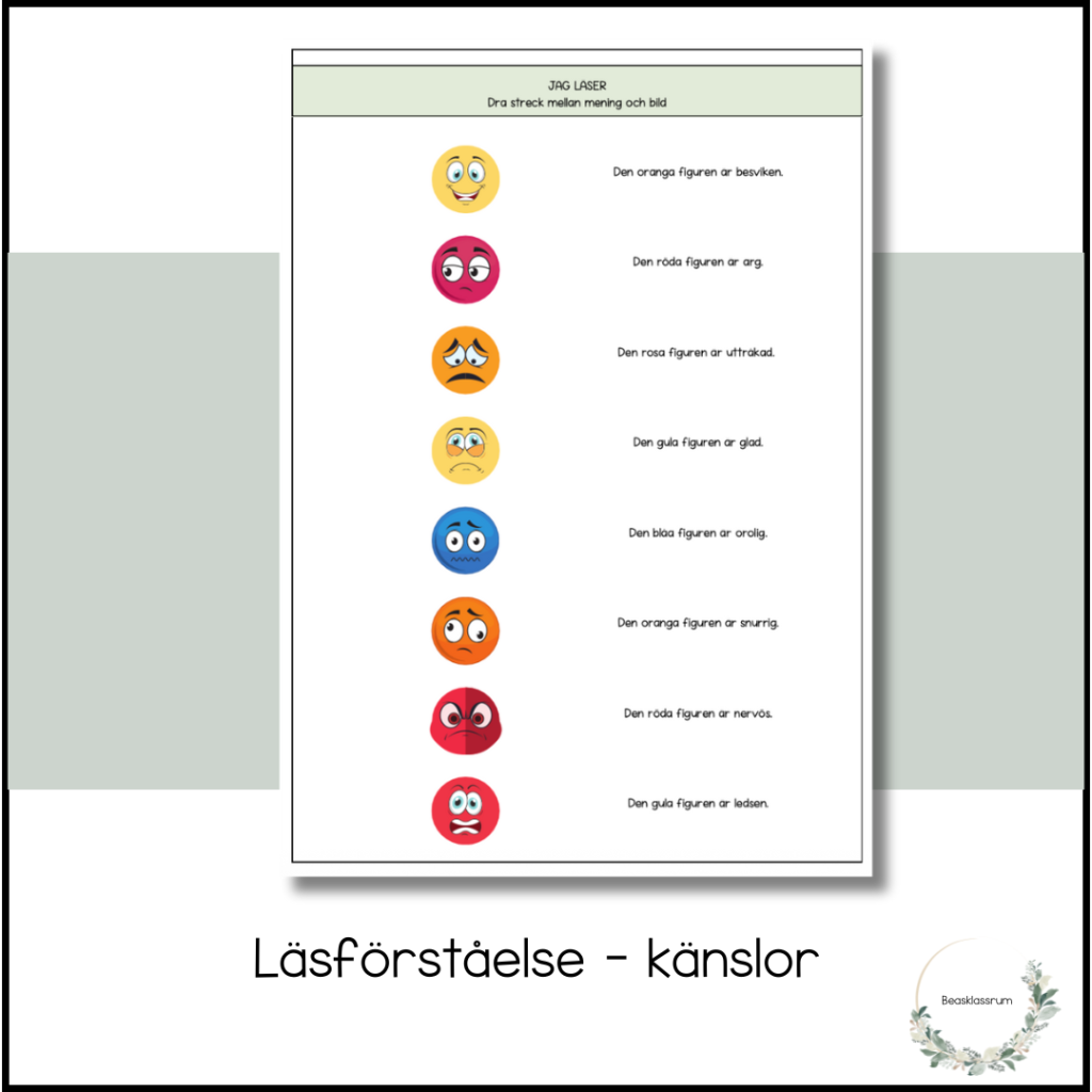 Läsförståelse – känslor