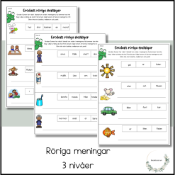 Röriga meningar - 3 nivåer