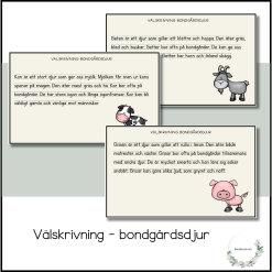 Välskrivning - bondgårdsdjur