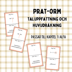 Pratorm begrepp: taluppfattning och huvudräkning