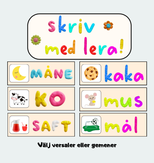 Skriv med lera