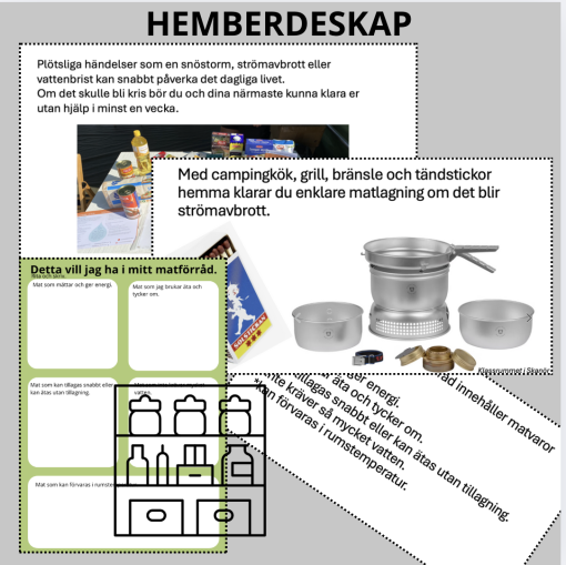 Hemberedskap - mat Beredskapsveckan 2025