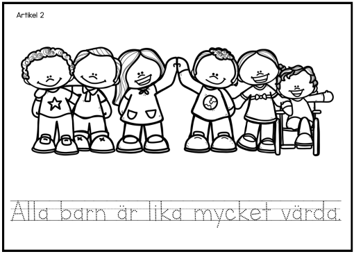 Min lilla bok om barnkonventionen - fyll i texten