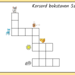 Korsord för bokstavsarbete – E, I, N, V - bild 2