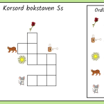Korsord för bokstavsarbete – E, I, N, V - bild 3