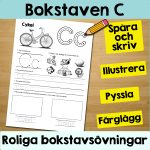 Bokstavsövning A-Ö: Arbetsblad med roliga och varierande övningar - bild 4
