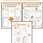 ”Jag lär mig om hösten” (11 olika arbetsblad) - bild 1