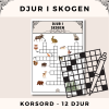 Korsord - Djur i Skogen